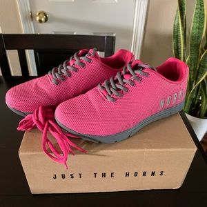 Nobull hot pink trainers
